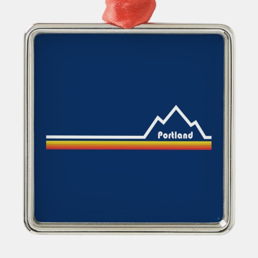 Portland, Oregon Ornament Aus Metall (Vorne)