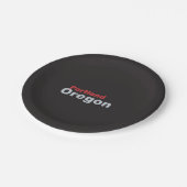 Portland, Oregon Paper Tellers Pappteller (Schrägansicht)