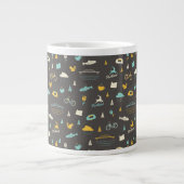 Portland, Oregon Pattern Jumbo-Tasse (Vorderseite)