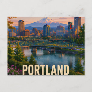 Portland Oregon Pazifik Nordwesten Stadtansichten Postkarte