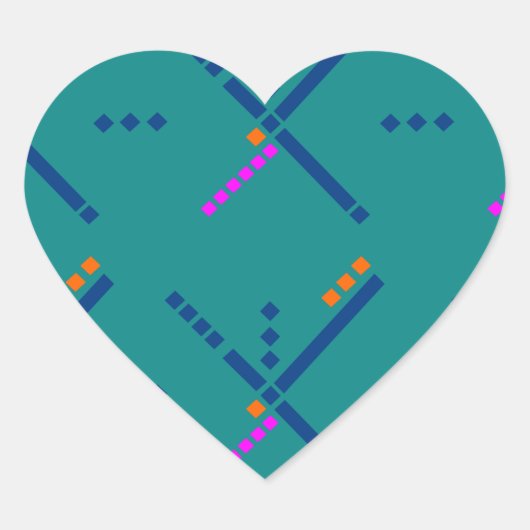 Portland Oregon PDX Airport Carpet Herz-Aufkleber (Vorderseite)