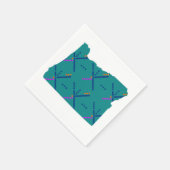 Portland Oregon PDX Airport Carpet Serviette (Ecke)