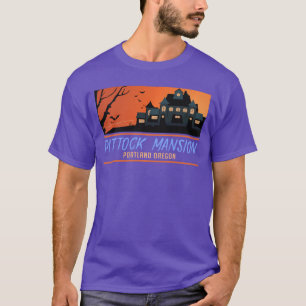 Portland Oregon Pittock Mansion Horror House Freun T-Shirt