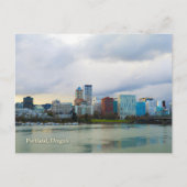 Portland, Oregon Postcard City Skyline Postkarte (Vorderseite)