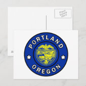 Portland Oregon Postkarte (Vorne/Hinten)