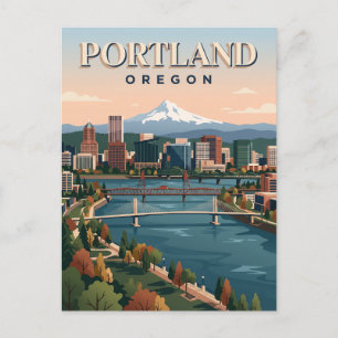 Portland Oregon Postkarte