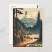 Portland, Oregon Postkarte (Vorne/Hinten)