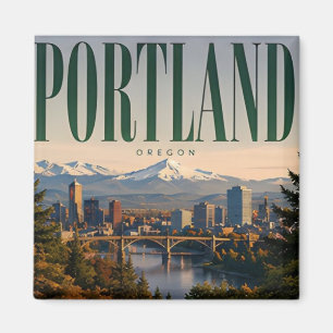 Portland Oregon Rose City Pazifik Nordwesten Reise Magnet