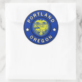 Portland Oregon Runder Aufkleber (Tasche)