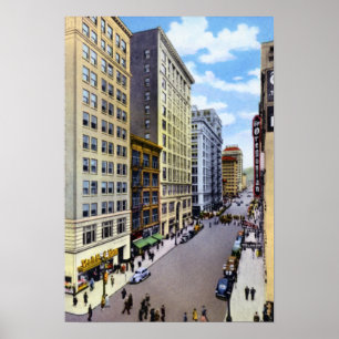 Portland Oregon Sixth Avenue Poster