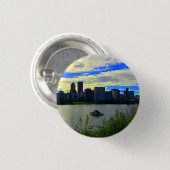 Portland, Oregon Skyline #1 Button (Vorne & Hinten)