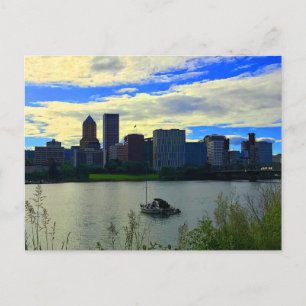 Portland, Oregon Skyline #1 Postcard Postkarte