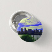 Portland, Oregon Skyline #2 Button (Vorne & Hinten)