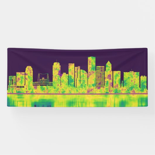 Portland Oregon Skyline Banner (Horizontal)