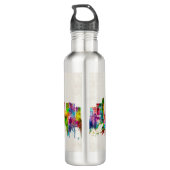 Portland Oregon Skyline Edelstahlflasche (Rückseite)