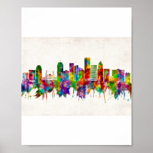 Portland Oregon Skyline Poster