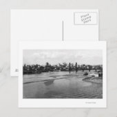 Portland, Oregon Skyline vom Fluss Willamette Postkarte (Vorne/Hinten)