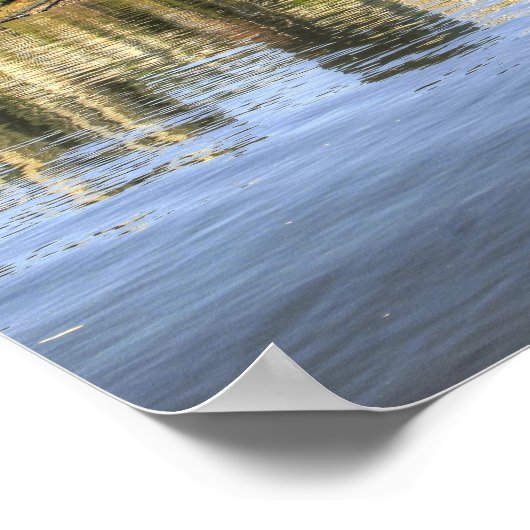 Portland Oregon Skyline Water Reflection Poster (Ecke)