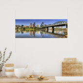 Portland Oregon Skyline Water Reflection Poster (Küche)