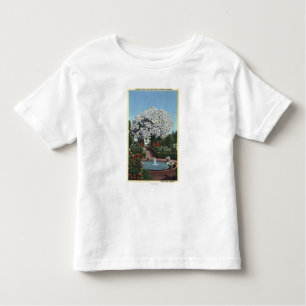 Portland, Oregon - spanischer Pool-und Geist-Baum Kleinkind T-shirt