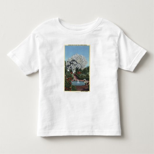 Portland, Oregon - spanischer Pool-und Geist-Baum Kleinkind T-shirt (Vorderseite)