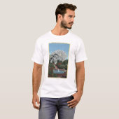 Portland, Oregon - spanischer Pool-und Geist-Baum T-Shirt (Vorne ganz)