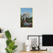 Portland, Oregon - Spanischer Pool und Ghost Tree Poster (Heimbüro)