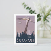 Portland, Oregon, Trambahn Szene Postkarte (Stehend Vorderseite)