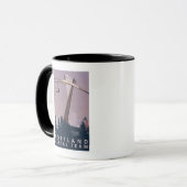 Portland, Oregon, Trambahn Szene Tasse (Vorderseite Links)