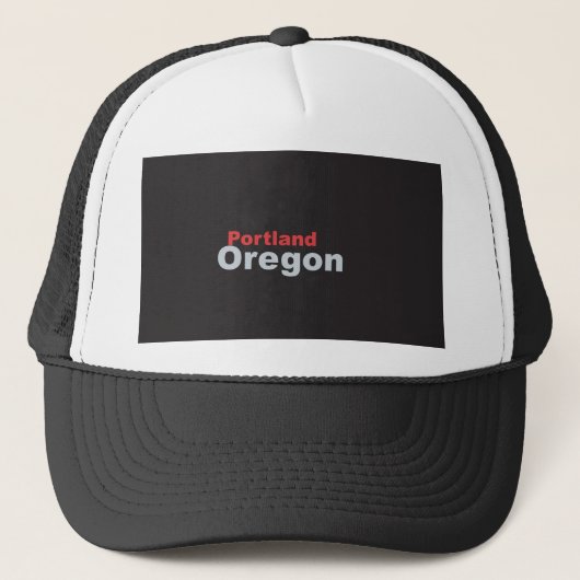 Portland, Oregon Trucker Hat Truckerkappe (Vorderseite)