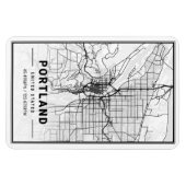 Portland Oregon USA Travel City Map Magnet (Horizontal)
