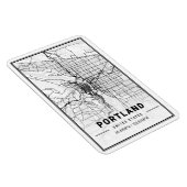 Portland Oregon USA Travel City Map Magnet (Rechte Seite)