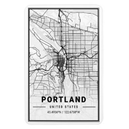 Portland Oregon USA Travel City Map Magnet