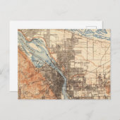 Portland Oregon Vintage Karte (Vorne/Hinten)