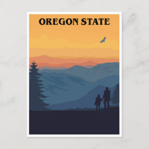 Portland Oregon Vintage Reise retro Medford Postkarte