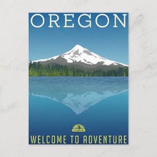 Portland Oregon Vintage Reise Retro Medford Postkarte