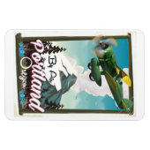 Portland, Oregon Vintage Reiseplakat Magnet (Horizontal)