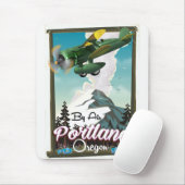 Portland, Oregon Vintage Reiseplakat Mousepad (Mit Mouse)