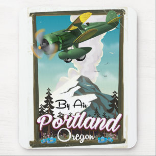 Portland, Oregon Vintage Reiseplakat Mousepad