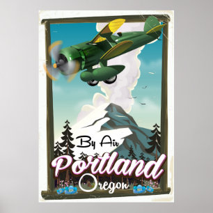 Portland, Oregon Vintage Reiseplakat Poster