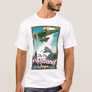 Portland, Oregon Vintage-Reiseposter T-Shirt