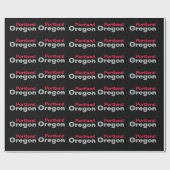 Portland, Oregon Wrapping Paper Geschenkpapier (Flach)