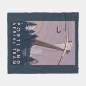 Portland, OregonAerial Tram-Szene Fleecedecke (Vorderseite (Horizontal))