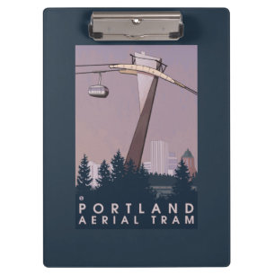 Portland, OregonAerial Tram-Szene Klemmbrett