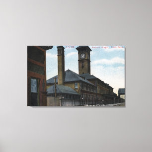Portland, OregonUnion Depot und Glockenturm Leinwanddruck
