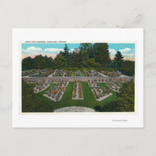 Portland, OregonView of the Rose Test Gardens Postkarte
