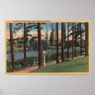 Portland, ORScene in Laurelhurst Park Poster