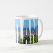 Portland panoramische Skyline-Kaffee-Tasse Kaffeetasse (VorderseiteRechts)