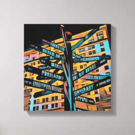 Portland Pioneer Square Leinwanddruck
