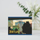 Portland Postcard (Gelb) Postkarte (Stehend Vorderseite)